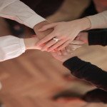 women holding hands